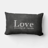 Rectangle Coussin personnalisé par tableau d'amour (Verso)