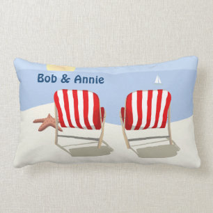 Rectangle Coussin personnalisé retiré de chaise de plage