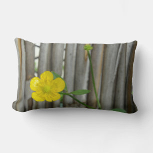 Rectangle Coussin photo Fleur Jaune