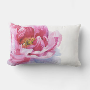 Rectangle Coussin Pink Peony Lumbar