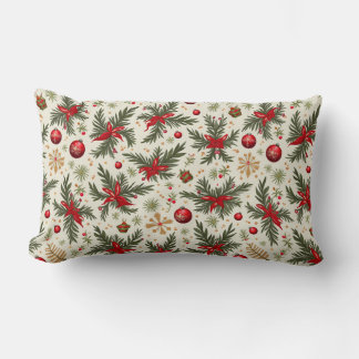 Rectangle coussin rectangulaire de noël