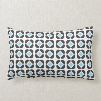 Rectangle Coussin rectangulaire de rétro motif en turquoise