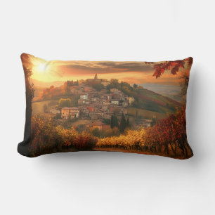 Rectangle Coussin rectangulaire décoratif Vue du vignoble en