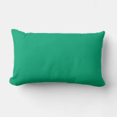 Rectangle coussin rectangulaire vert sarcelle aux contours d (Recto)