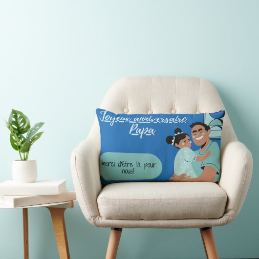Rectangle Coussin rectangular Dad's birthday (Chaise)