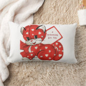 Rectangle Coussin Red Kitten Valentine Lumbar (Couverture)