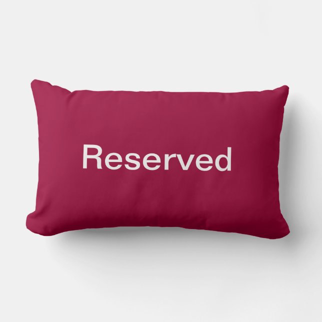 Rectangle Coussin réservé/coussin en rouge (Recto)