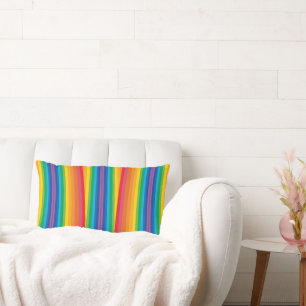 Rectangle Coussin Retro Rainbows Lumbar