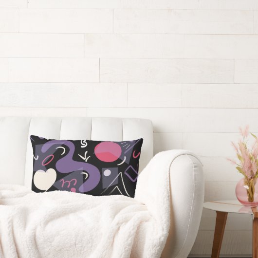 Rectangle Coussin rétro, rectangulaire, coloré, confortable (Canapé)