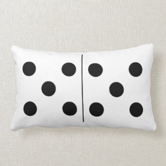 Rectangle Coussin réversible de domino du double 5