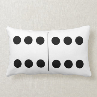 Rectangle Coussin réversible de domino du double 6