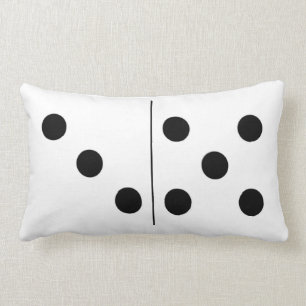 Rectangle Coussin réversible du domino 3 5