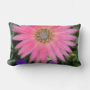 Rectangle Coussin rose Gerbera Daisy Lumbar