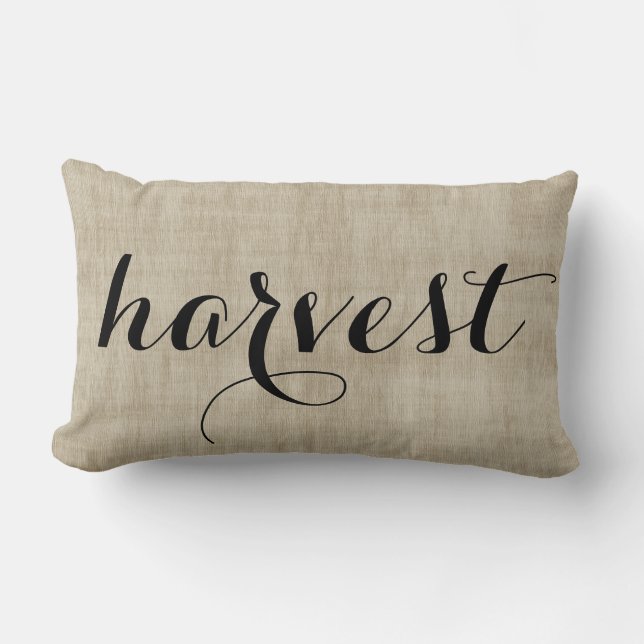 Rectangle Coussin rustique de regard de toile de jute de (Recto)