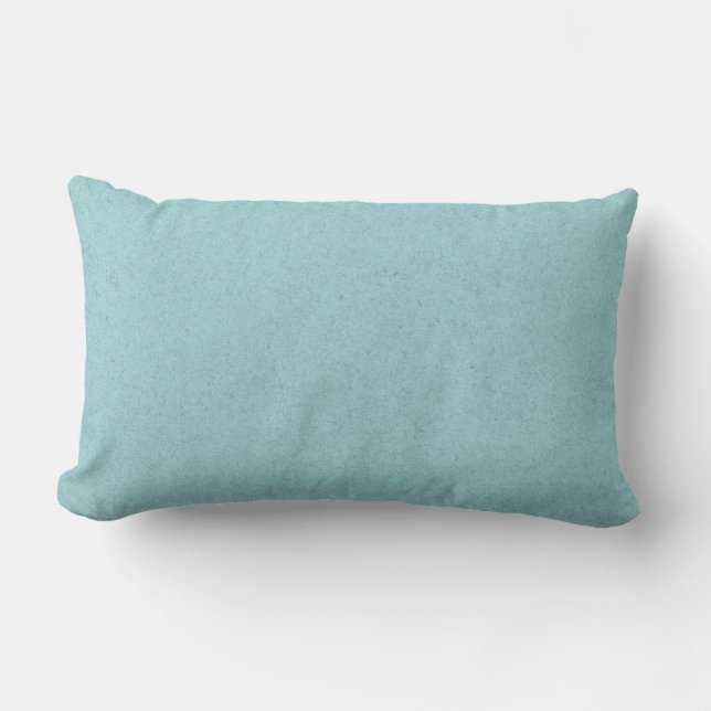 Rectangle Coussin solide turquoise bleu (Recto)