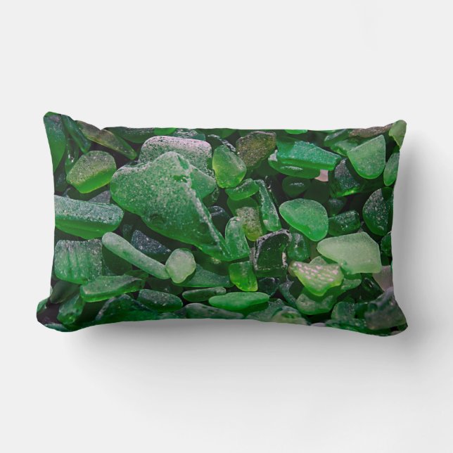 Rectangle Coussin vert de Seaglass (Recto)