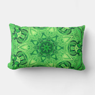 Rectangle Coussin vert Mandala Lumbar