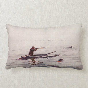 Rectangle Coussin vintage de décor de maison de sportif de