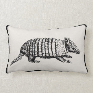 Rectangle Coussin vintage de tatou - sélectionnez votre