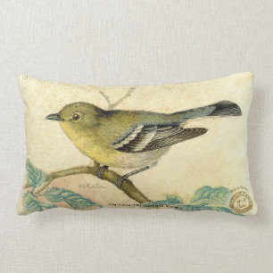 Rectangle Coussin vintage d'image d'oiseau