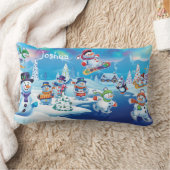 Rectangle Coutume coussin de motoneige pour hommes de Noël (Couverture)