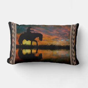 Rectangle Cowboy Lumbar Coussin