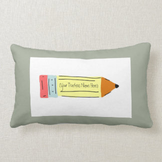 Rectangle Crayon de coussin de professeur