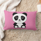 RECTANGLE CUL PANDA OURS ROSE LUMBAR COUSSIN (Couverture)
