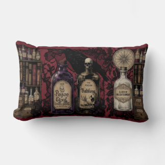 Rectangle Curieux Élixirs et Coussin long jeté Raven