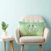 Rectangle Cute Baby Dragon Aquarelle Coussin (Chaise)