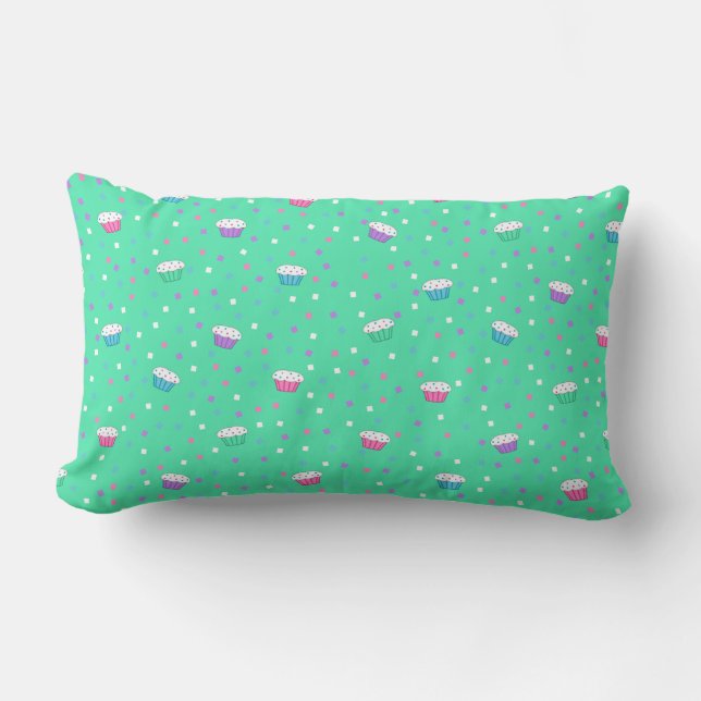 Rectangle Cute Cupcake et Coussin Confetti (Recto)