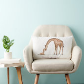 Rectangle Cute mère et bébé girafe pouponnière coussin (Chaise)