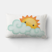 Rectangle Cute Sunshine Lancer Lumbar Coussin 13" x 21" (Verso)