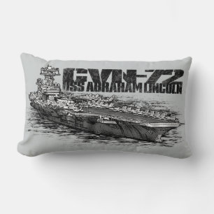Rectangle CVN-72 Abraham Lincoln Polyester Lumbar Coussin 13