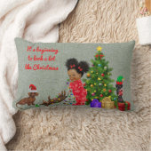 Rectangle Dachshund Coussin de Noël Décor de vacances ethniq (Couverture)