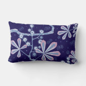 Rectangle Damask Frost Flower Coussin rectangulaire (Verso)