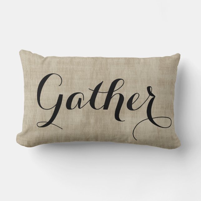 Rectangle De rassemblement coussin rustique de regard de (Recto)