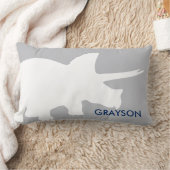 Rectangle Décor Dinosaur Lumbar Coussin Dino (Couverture)