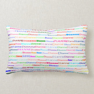 Rectangle Dianne Text Design II Lumbar Coussin