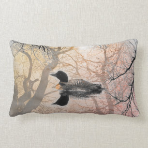 Rectangle Dingue noir et blanc sur un coussin de décor de