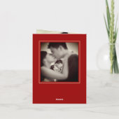 Rectangle Double Happiness Chinese Weddenschap 4 F Bedankkaart (Achterkant)