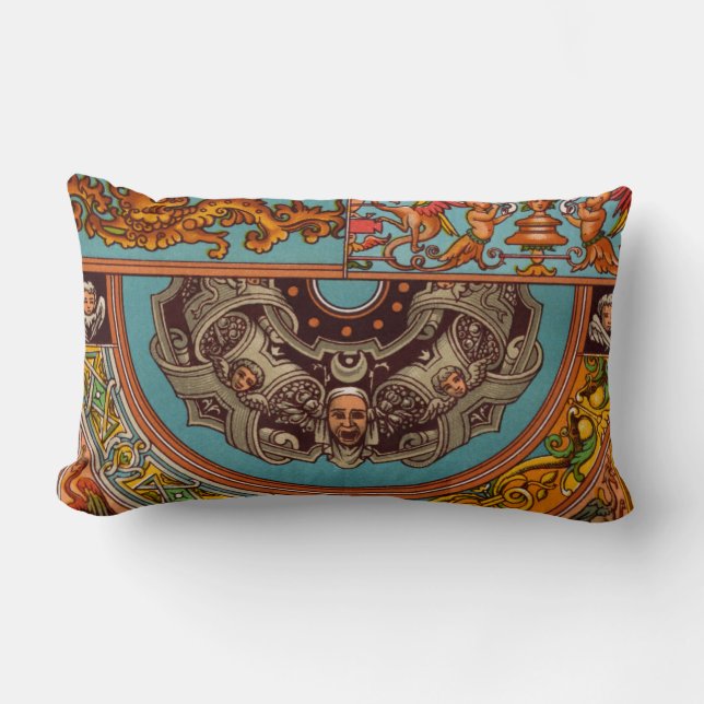 Rectangle Dragons & Gargoyles Lumbar Coussin (Recto)