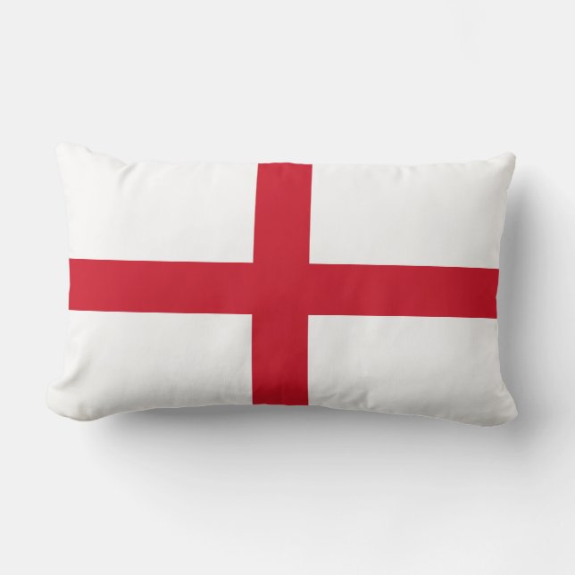 Rectangle Drapeau de coussin de l'Angleterre (Recto)