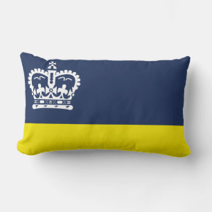 Rectangle Drapeau de Regina (Saskatchewan) Coussin Lumbar