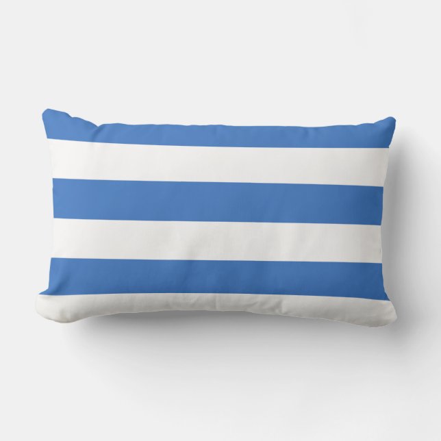 Rectangle Drapeau de Tallinn, Estonie Lumbar Coussin (Recto)