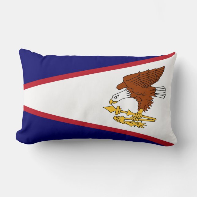 Rectangle Drapeau Samoa américaines Coussin MoJo américain (Recto)