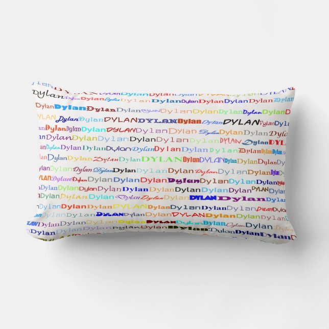 Rectangle Dylan Text Design II Lumbar Coussin (Recto)