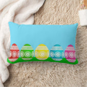 Rectangle Easter oeuf mignon enfants coussin poudre bleu (Couverture)
