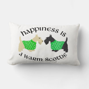 Rectangle écossais Terrier Coussin du bonheur