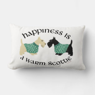 Rectangle écossais Terrier Coussin du bonheur